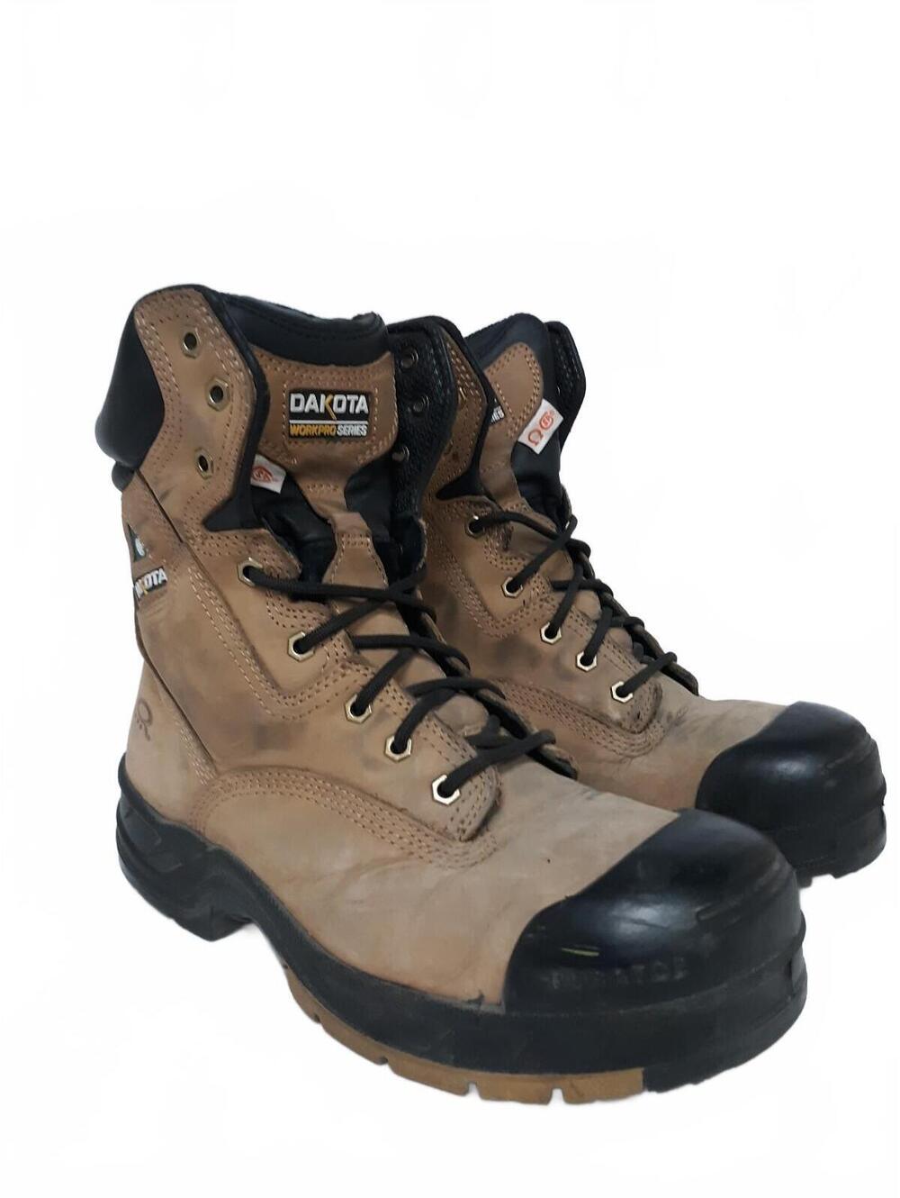 Dakota WorkPro 8006 Men's 8' Work Boots Steel Toe Composite Plate Leather 9M